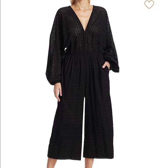 RHODE Blake Eyelet Cropped Jumpsuit - Picture 2 of 6